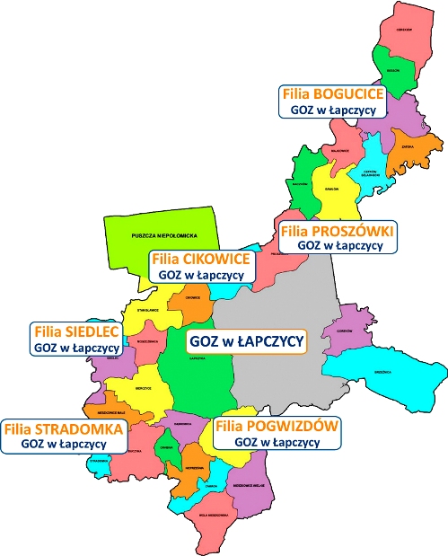 mapa osrodki spgzoz bochnia